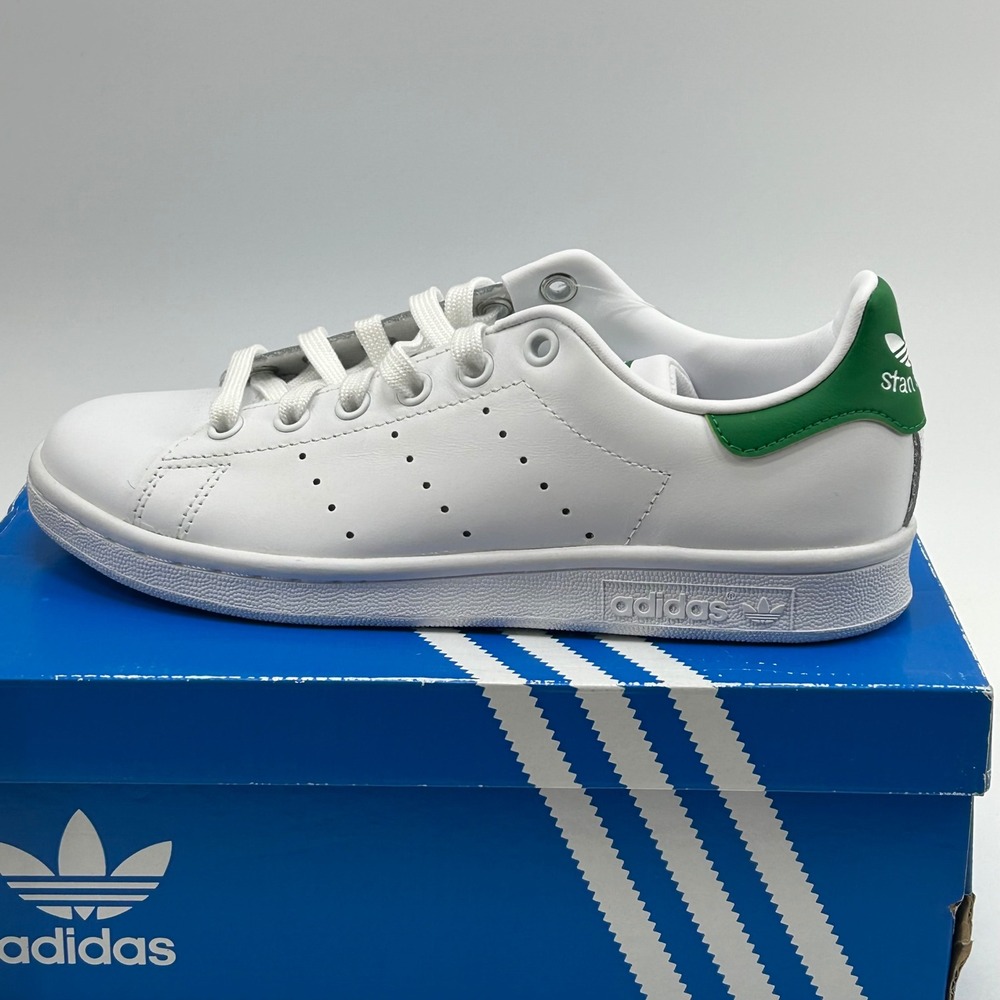 Adidas Stan Smith W Women 5.5 White Green B24105 Leather Sneakers New With Tags